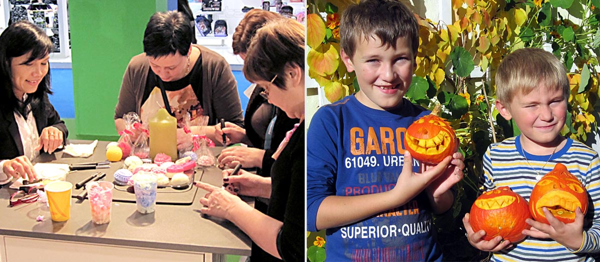 Besucher Workshops Kochen und Kunst Workshops für Besucher